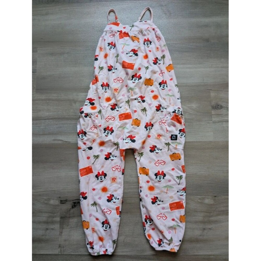 Rags to Raches Disney Minnie Mouse Romper Coveralls Pink, 5-6Y (U1)